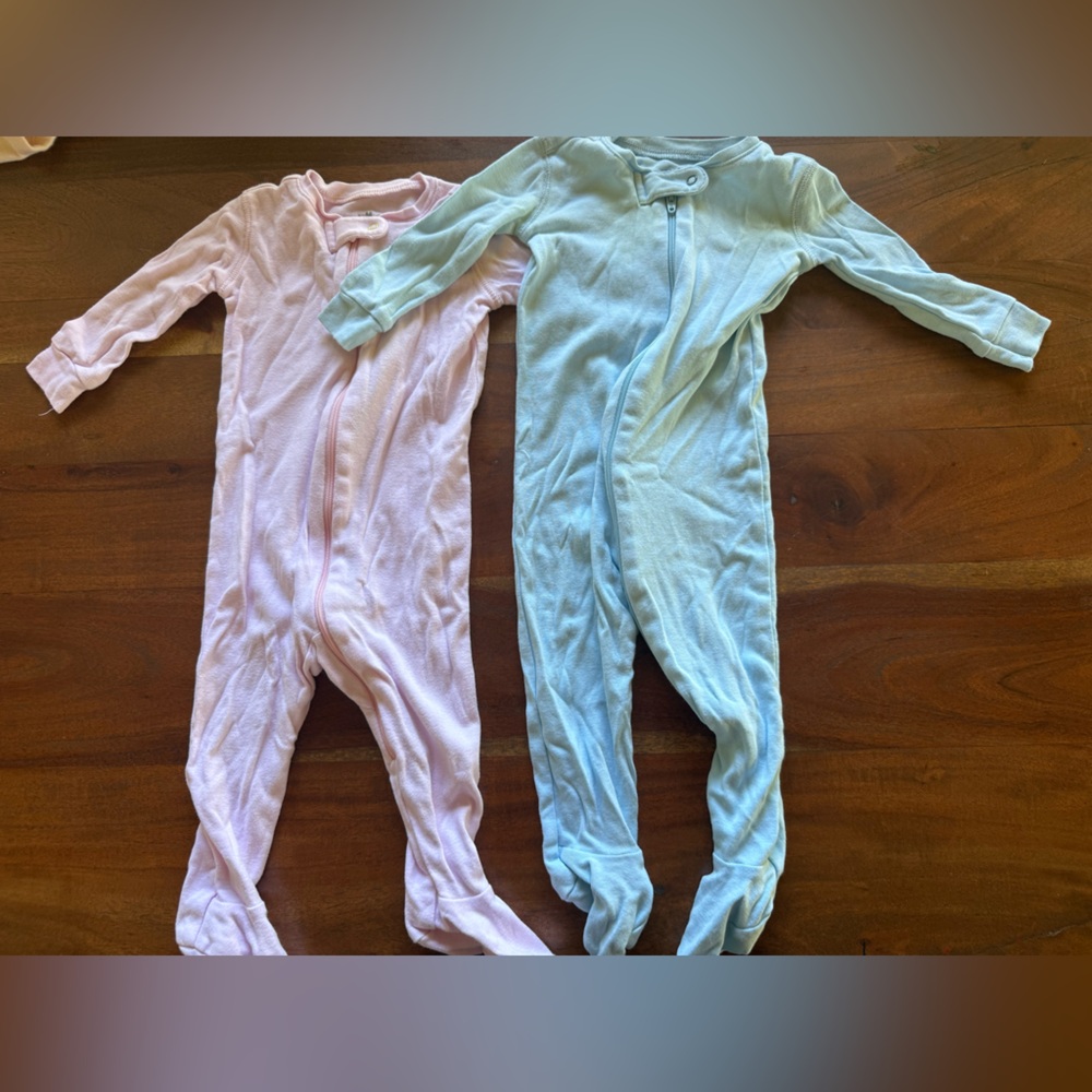 Primary organic cotton 6-9M pajama-‎ pink